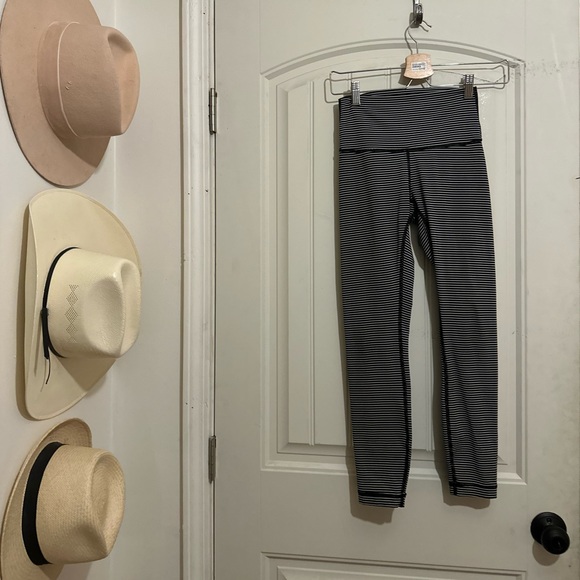 lululemon athletica Pants - Black & White Striped Lululemon Leggings